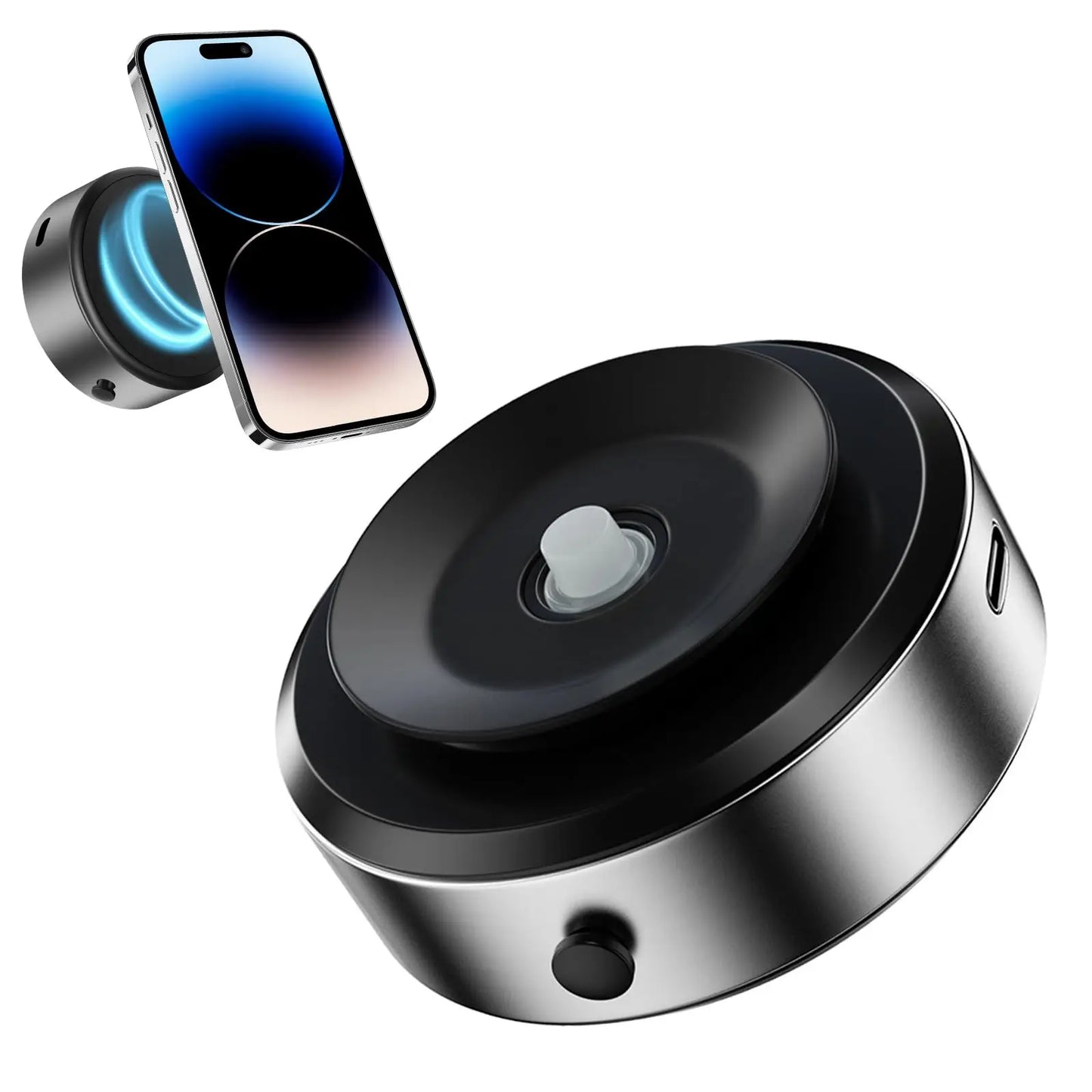 Car Mount Mobile Phone Holder Magnetic Black Technology Universal Adsorption Bracket for iPhone Samsung Vacuum Adsorption Stable