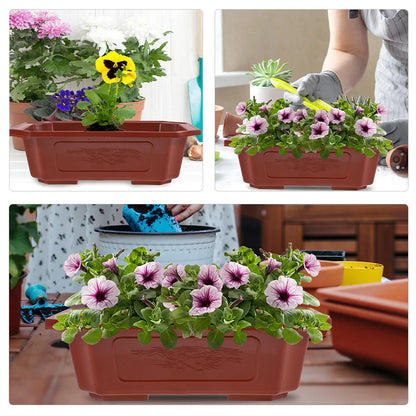 13Pcs Mini Bonsai Pots – Colorful Plastic Succulent Planters with Drainage for Desktop & Nursery Use