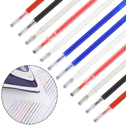 1Set High Temperature Disappearing Marker Pens – Heat Wrap Fade-Out Fabric Markers for Sewing & DIY