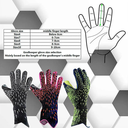 Professional Soccer Goalie Gloves – Latex Thickened Goalkeeper Gloves for Adults & Youth