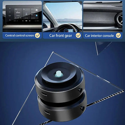 Car Mount Mobile Phone Holder Magnetic Black Technology Universal Adsorption Bracket for iPhone Samsung Vacuum Adsorption Stable