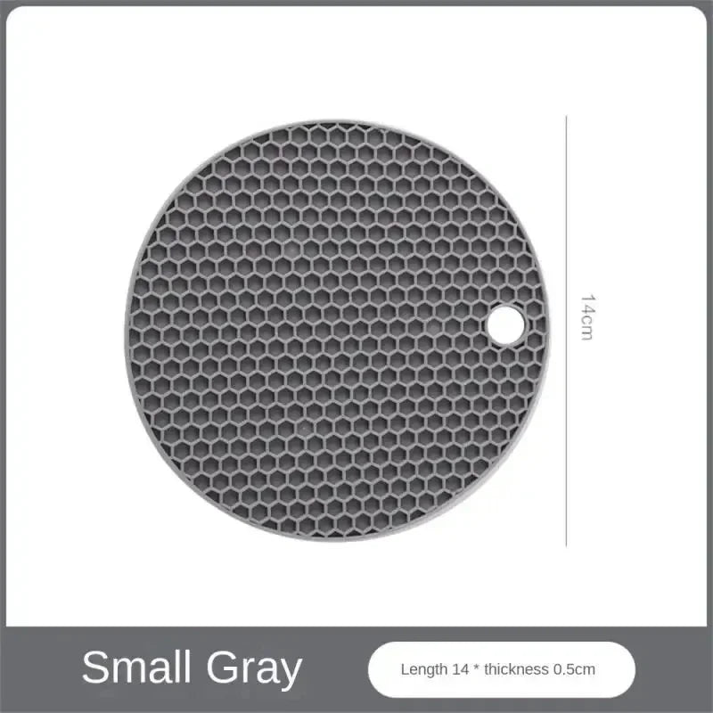 Silicone Heat-Resistant Table Mat – Non-Slip Honeycomb Coaster & Pot Holder for Kitchen, Coffee, and Dining Use