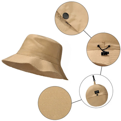 Quick-Dry Foldable Bucket Hat – Lightweight Outdoor Sun Hat for Hiking, Fishing & Travel (4-Season Use)