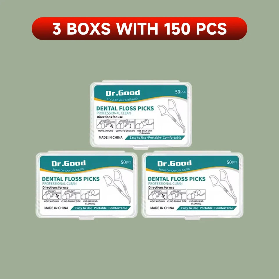 Dental Floss Sticks – 50/150/300/600/1000pcs Oral Care Tools for Healthy Teeth & Gums