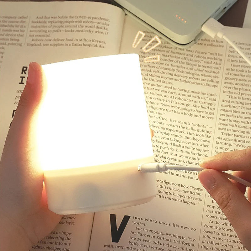 Dimmable Bedside LED Night Lights – Rechargeable Touch Table Lamps for Bedroom & Reading