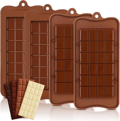Chocolate Silicone Mold Long Square Plaid Silicone Mold Cake Decorative Mold Chocolate Block Insert Waffle Silicone Mold