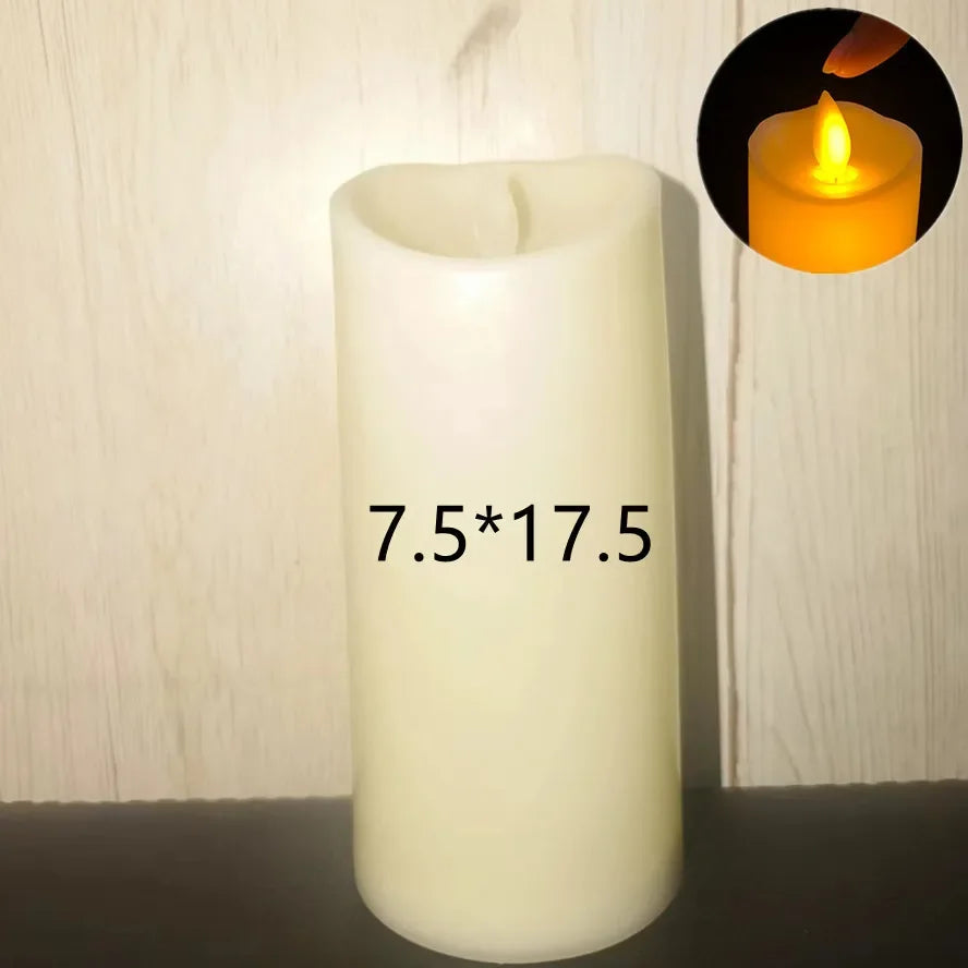 Flameless Flickering LED Candles – Battery‑Powered Safe Candle Lights for Events & Home Decor