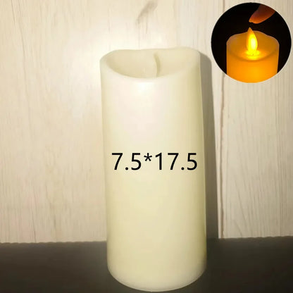 Flameless Flickering LED Candles – Battery‑Powered Safe Candle Lights for Events & Home Decor
