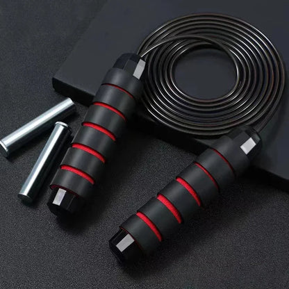 Jump Rope, Tangle-Free Rapid Speed Jumping Rope Cable with Ball Bearings for Women, Men, and Kids, Adjustable Steel Jump Rope