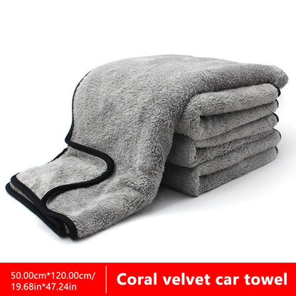 SEAMETAL Multi Sizes Car Microfiber Towel Upgraded Ultra-Soft Auto Drying Cleaning Cloth Super Absorbent Scratch-Free Towels
