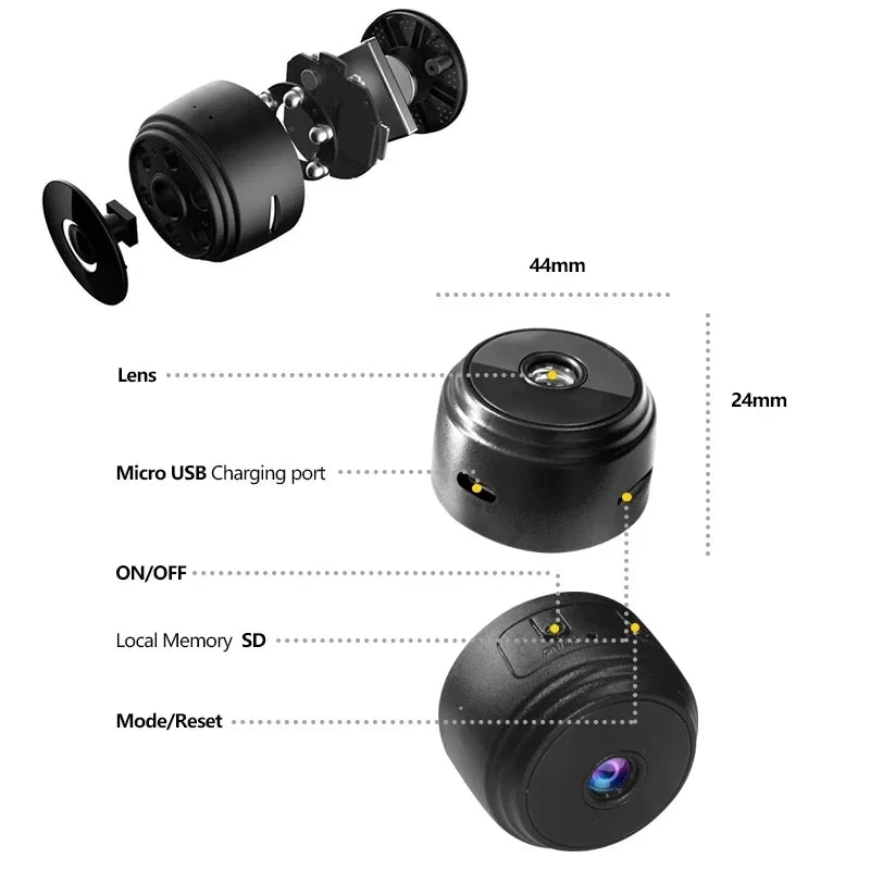 Wireless WiFi Camera A9 Mini Video Recorder Camera Security Monitoring Camera Intelligent Home Security For Infants