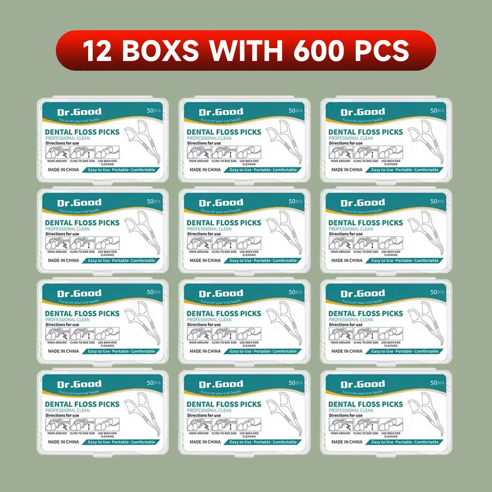 Dental Floss Sticks – 50/150/300/600/1000pcs Oral Care Tools for Healthy Teeth & Gums