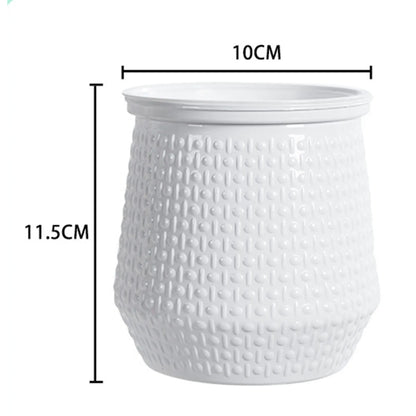 Mini Self Watering Flower Pot Fish Tank Transparent Plastic Plant Pots Self Watering Planter Pot Vase For Home Decoration