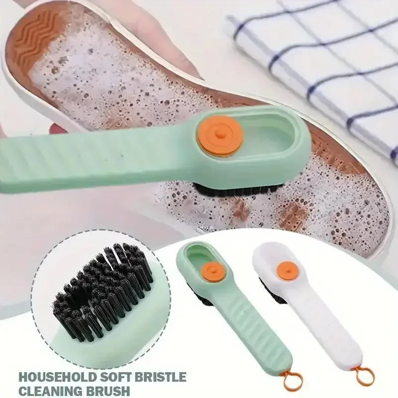 Multi-Function Automatic Spot Shoe Brush – Soft Bristle Handheld Cleaner with Liquid Dispenser