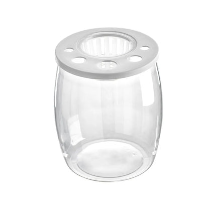 Tortoise Enclosure Transparent Plastic Fish Tank – Small Shatterproof Turtle Terrarium with Lid