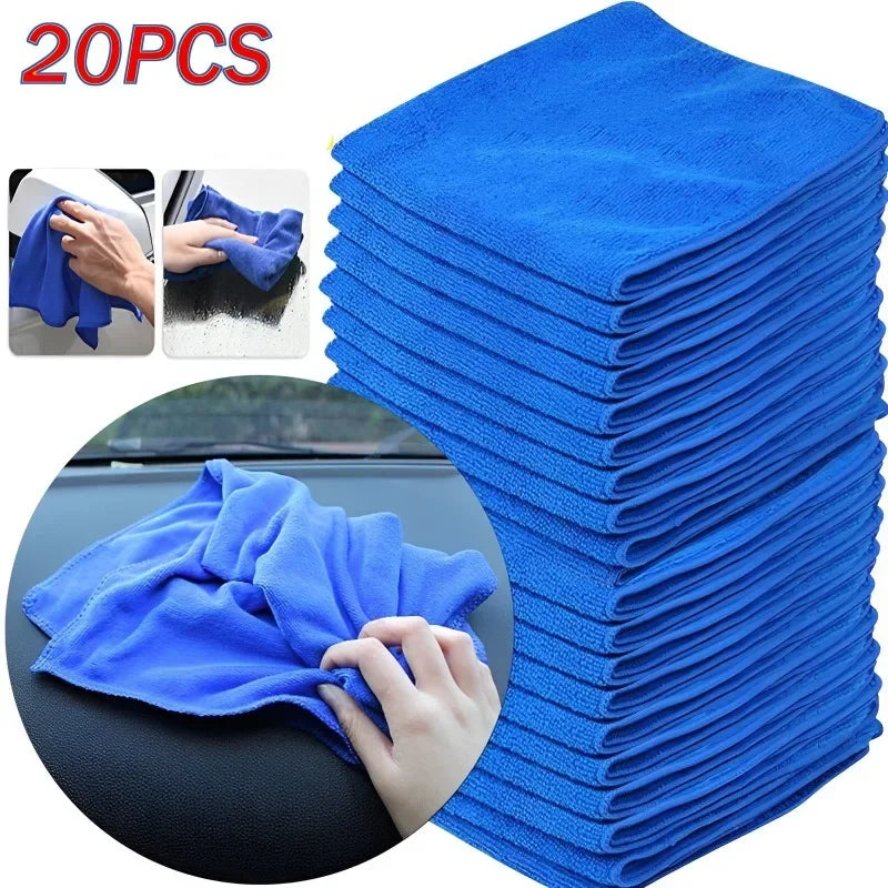 Microfiber Car & Home Cleaning Towels – Ultra-Absorbent Drying Cloths for Auto Detailing & Household Use