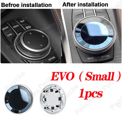 Crystal Multimedia Knob for BMW F33 F20 G20 G12 G30 F30 F11 Car Multimedia Buttons Cover G26 G29 F10 F06 F22 F36 Auto Accessory
