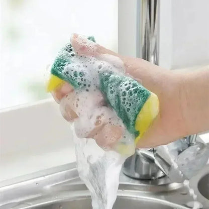 1-60PCS Kitchen Sponges Dual-Sided Scrub Pads Super Absorbent Dish Towel Scratch Resistant Scrubbing Sponge Highly Absorbent