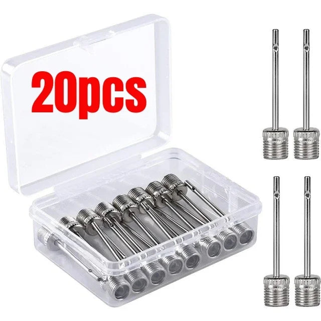 Sport Ball Inflating Pump Needles – Stainless Steel Air Valve Adaptor for Football, Basketball & Soccer
