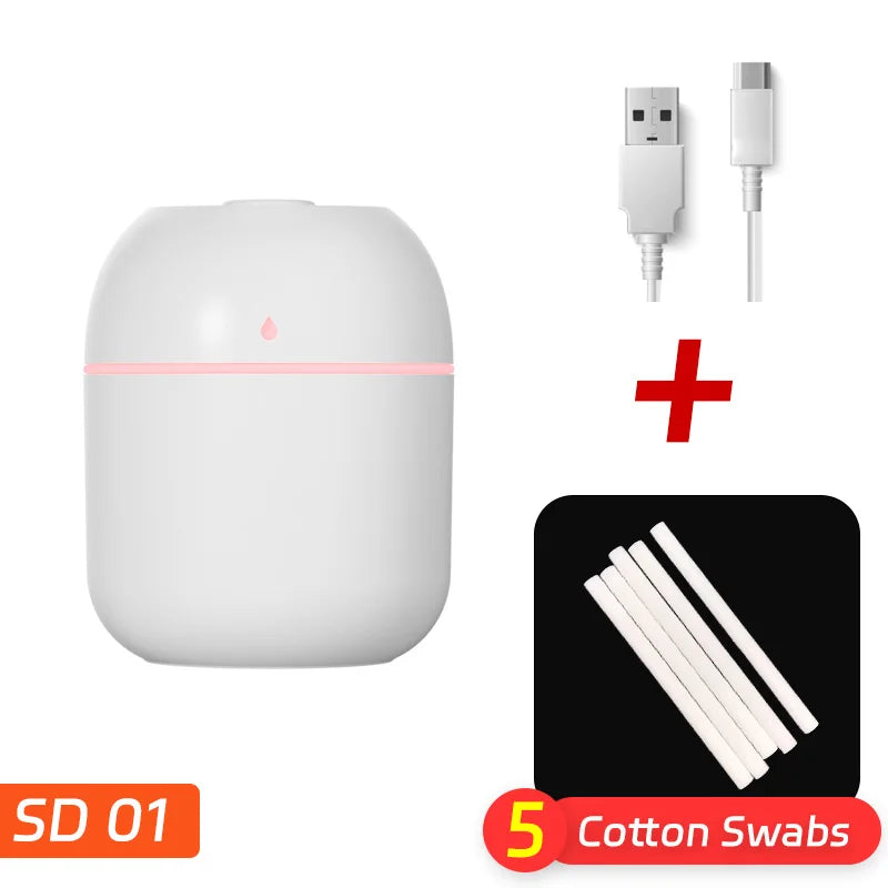 Portable USB Water-Drop Humidifier – Mini Desktop Home Mist Atomizer