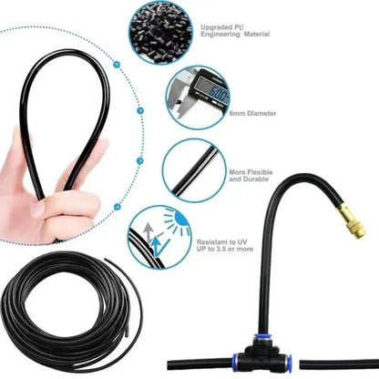 5–20M Automatic Irrigation Sprinkler Kit – Copper Nozzle Atomizing Watering System
