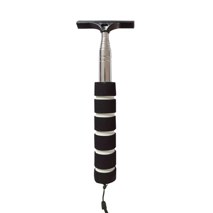 Telescopic Car Rearview Mirror Wiper with Stainless Steel Handle – Auto Glass Cleaning Tool