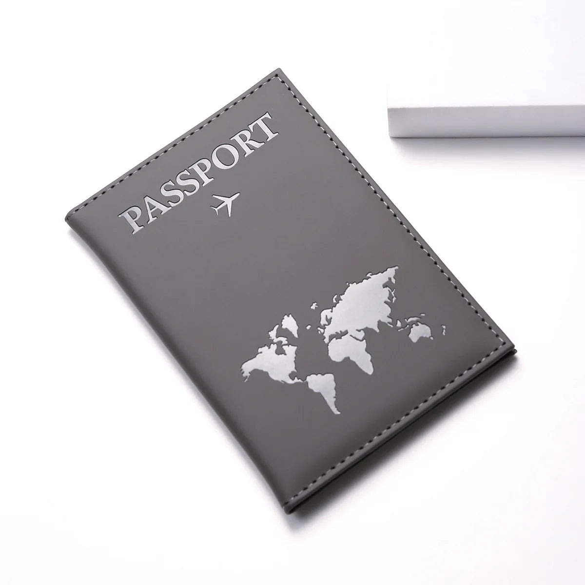 RFID Vintage Business Passport Holder – Multi-Function PU Leather Wallet for Travel