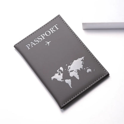 RFID Vintage Business Passport Holder – Multi-Function PU Leather Wallet for Travel