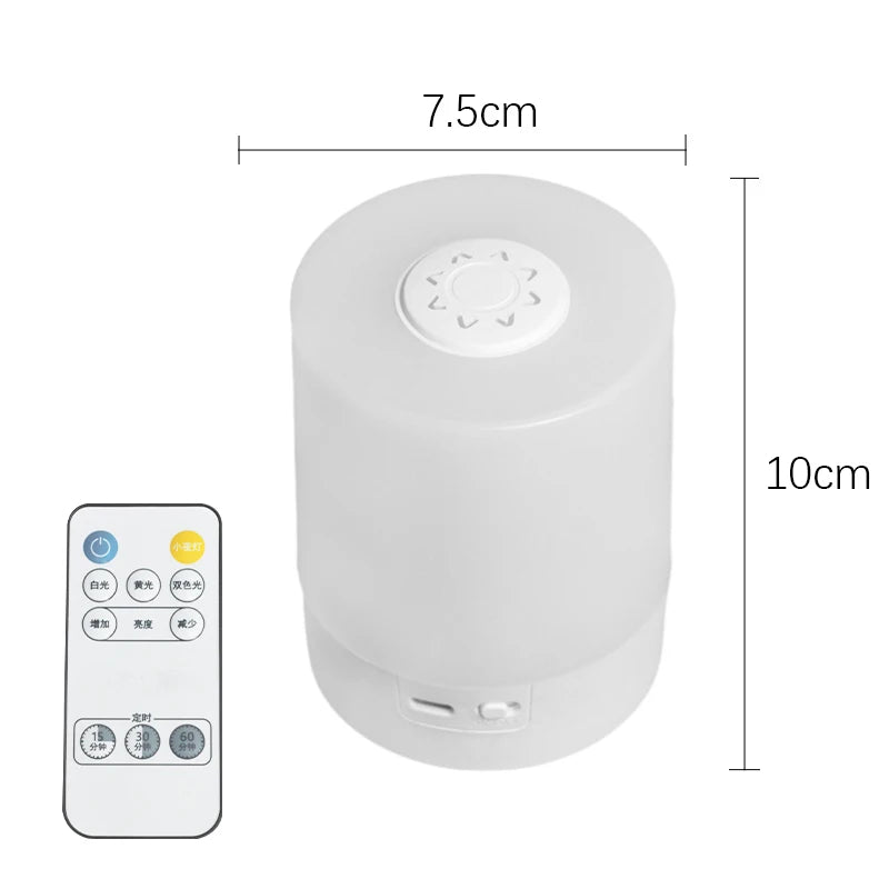Dimmable Bedside LED Night Lights – Rechargeable Touch Table Lamps for Bedroom & Reading