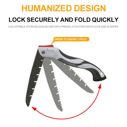 AIRAJ Folding Saw – Multifunctional Steel Hacksaw for Woodworking, Camping & Garden Pruning