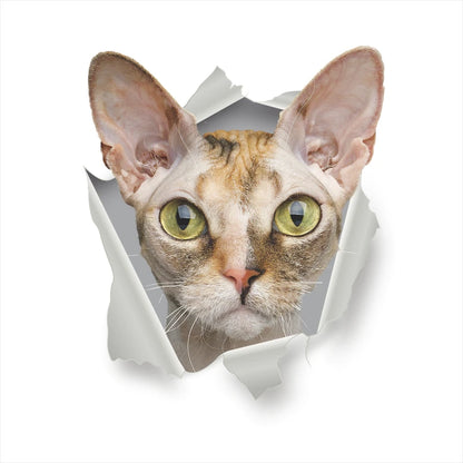 Funny 3D Hole Cat & Dog Toilet Stickers – Cute DIY Wall Decals for Bathroom & Home Decoration