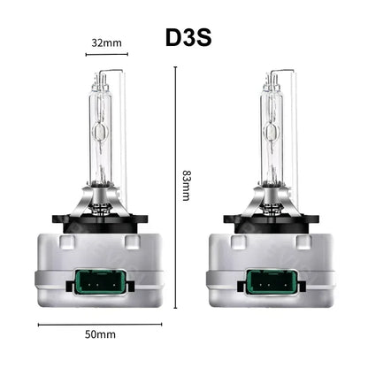 Plug And Play 1 Pair HID Xenon Light Bulbs D3S 6000K Pure White 9V-16V 9000LM 70W For VW Touareg II 2010 2011 2012 2013 2014