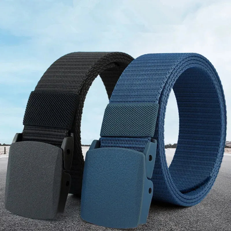 New Men's Automatic Buckle Belt Outdoor Hunting Hiking Daily Work Sports Tactical Waist Belt Hunting Clothing Accessory