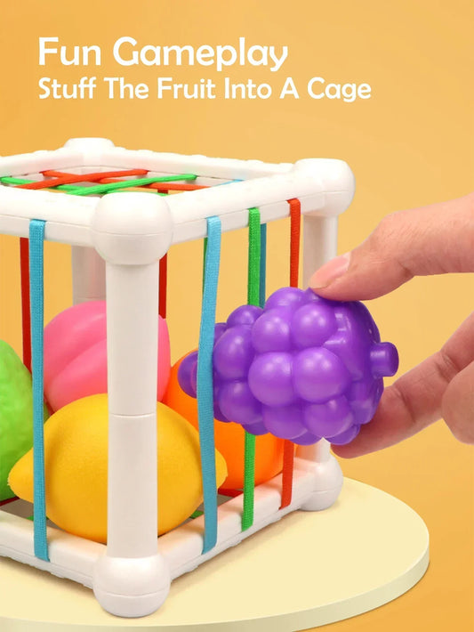 7Pcs Educational Cube Stacking Toy – Shape Matching Puzzle for Toddlers & Preschoolers