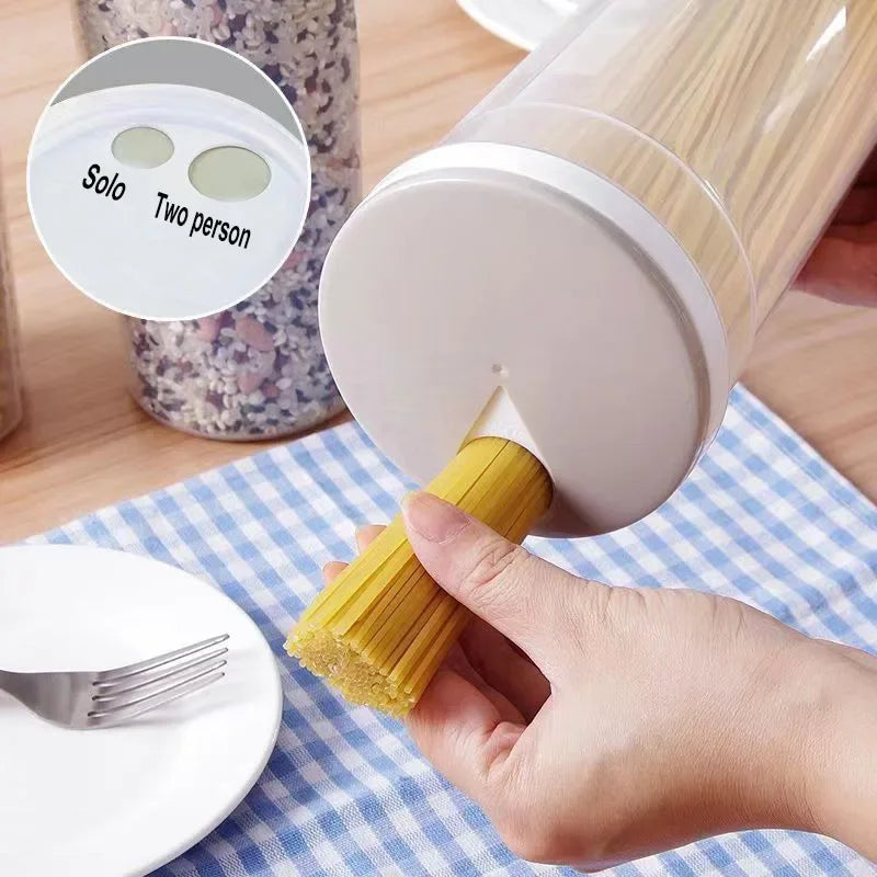 Noodles Sealed Storage Can – Food-Grade Plastic Container for Kitchen Organization & Portion Control