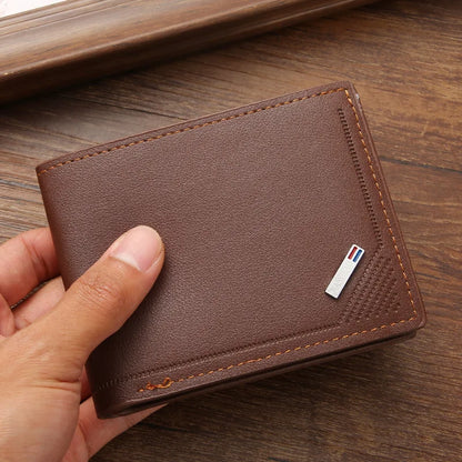 Slim RFID Blocking Wallet for Men – Minimalist Leather Bifold with Money Clip & Card Holder