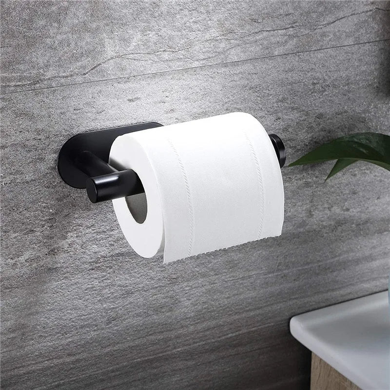 Adhesive Paper Towel Holder – Under Cabinet Tissue Rack for Kitchen & Bathroom Storage