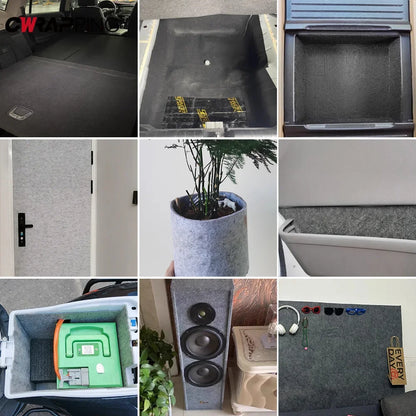 Car Lining Carpet Felt Cloth – Self-Adhesive Non-Woven Fabric High Temperature Resistant Felt for Car Repair & Home Use