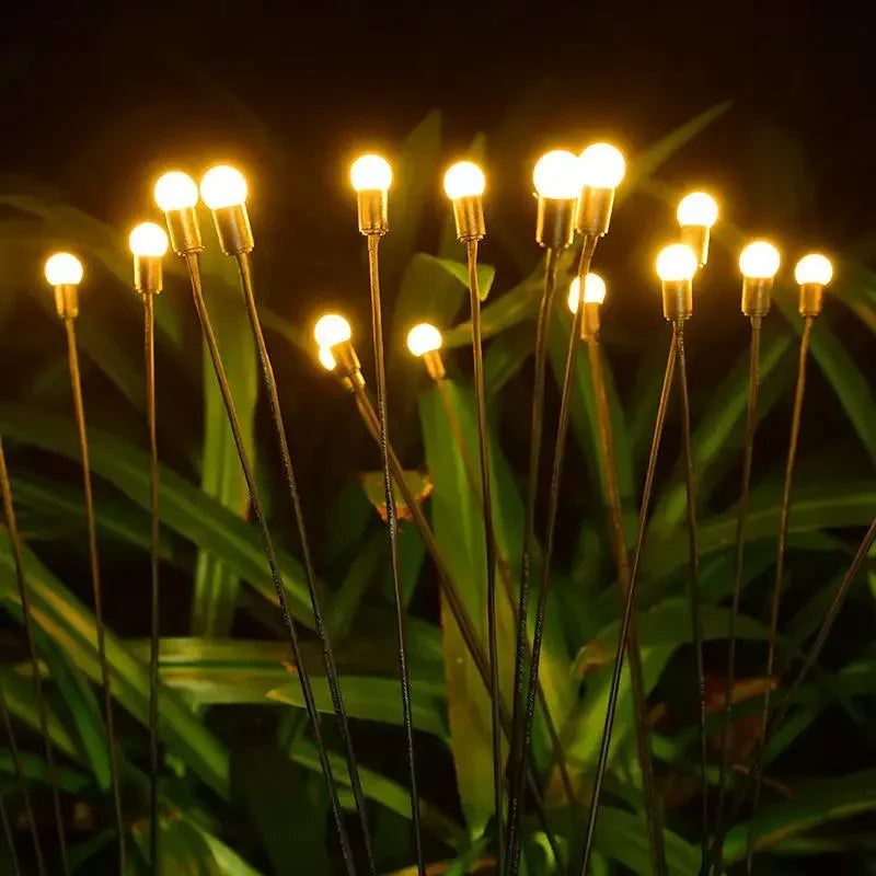 Solar Firefly Garden Lights – Waterproof LED Outdoor Pathway Lights (6/8/10 Heads)