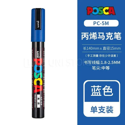 Uni Posca Full Marker Set – Multi-Colours Acrylic Permanent Graffiti Painting Pens