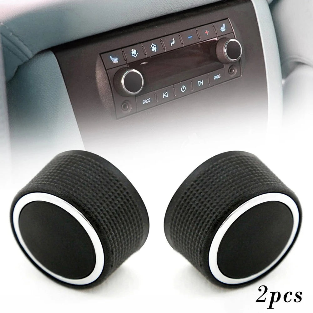 Car Knob Button For Radio Replacement 22912547 2pcs ABS Plastic Car Controls Parts Control Knob Interior Accessories None