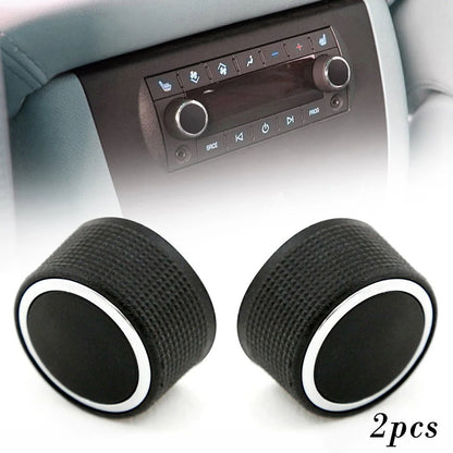 Car Knob Button For Radio Replacement 22912547 2pcs ABS Plastic Car Controls Parts Control Knob Interior Accessories None