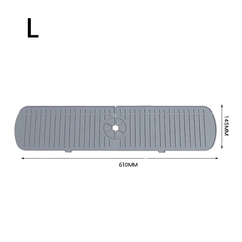 Silicone Faucet Drain Pad – Anti-Splash Non-Slip Kitchen & Bathroom Faucet Mat