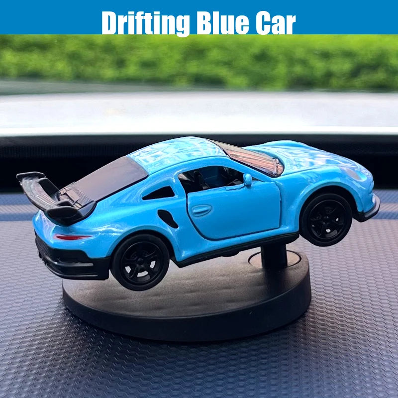 Drifting Car Dashboard Toy Model – Swinging Sports Racing Ornament for Car Interior Decoration