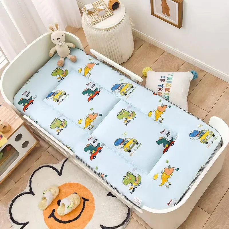Thick Cotton Crib Mattress Pad – 120x60cm Baby Bed Cushion with Double-Sided Design