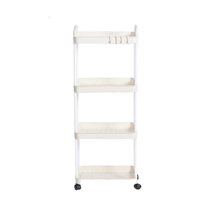 3/4-Tier Multi-Layer Rolling Storage Cart – Mobile Kitchen, Bathroom & Bedroom Organizer with Lockable Wheels