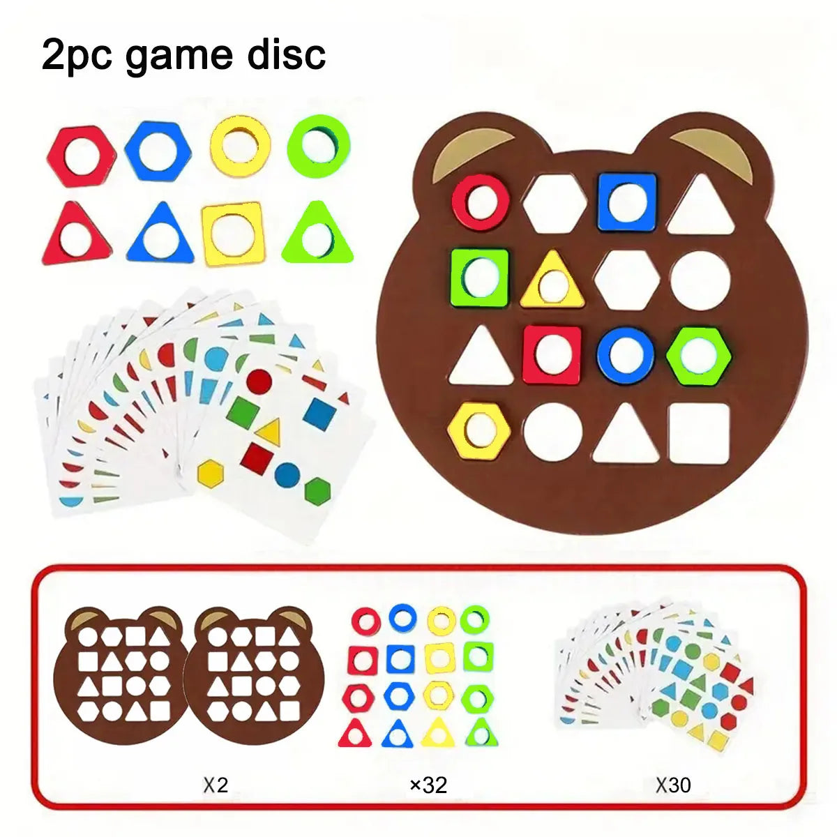 DIY 3D Geometric Puzzle – Montessori Color Matching Shape Game for Kids & Toddlers