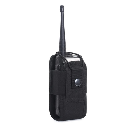 Tactical MOLLE Radio Pouch – 1000D Portable Walkie Talkie Holder for Camping & Hunting