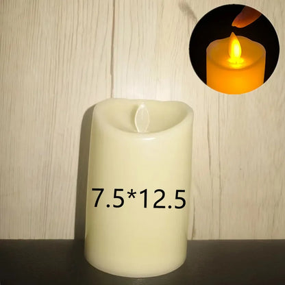 Flameless Flickering LED Candles – Battery‑Powered Safe Candle Lights for Events & Home Decor