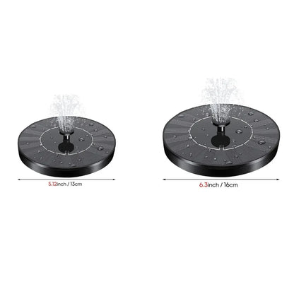 Outdoor Solar Birdbath Fountain Garden Decoration Floating Pool Garden Waterfall Fountain Decoration